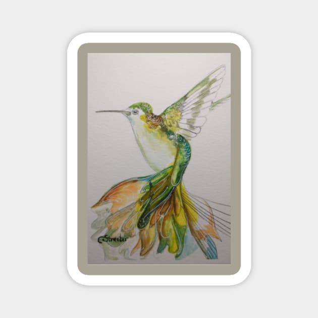 Humming Bird Magnet by Random Happiness