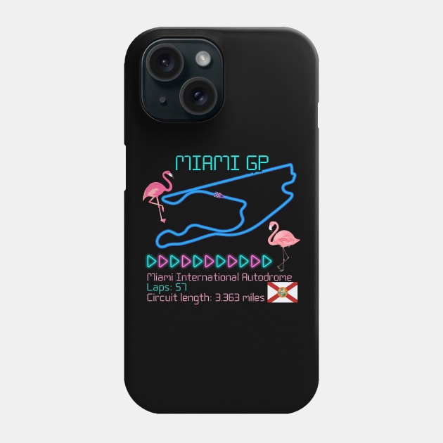 Miami Grand Prix,Formula 1, USA, Florida, F1 Phone Case by Pattyld