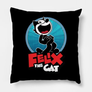 Felix the Cat Silly Shenanigans in Toon World Pillow