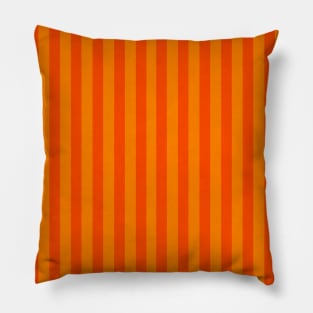 Stripes Collection: Orange Crush Pillow