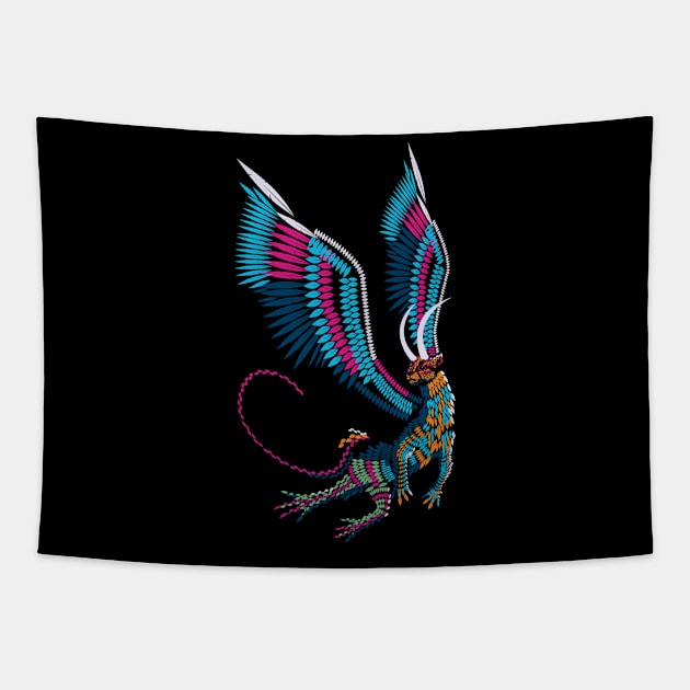 Alebrijes of Might_69 Tapestry by BetoRayas