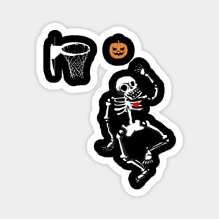 basketball skeleton halloween Magnet