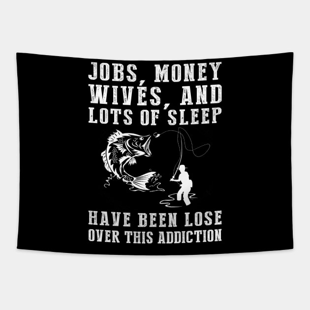 Reel Obsession: The Hilarious Fishing Addiction Tee for Anglers! Tapestry by MKGift