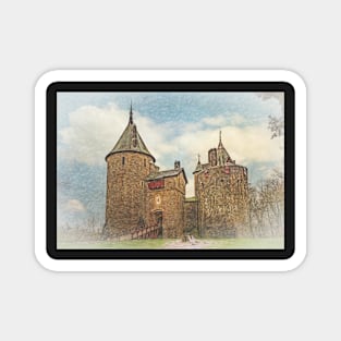 Castell Coch in Winter Magnet