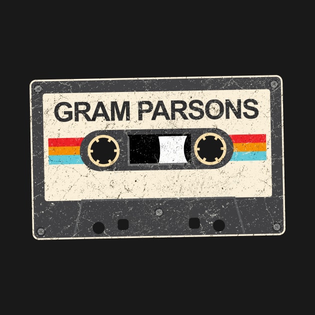 kurniamarga vintage cassette tape Gram Parsons by kurniamarga.artisticcolorful