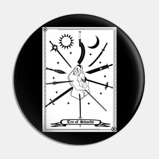 Ten of Swords Pin