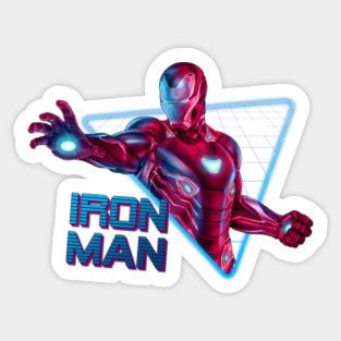 Original Iron Man Stickers Teepublic