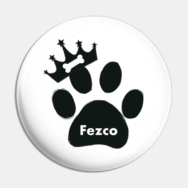 Fezco name made of hand drawn paw prints Pin by GULSENGUNEL