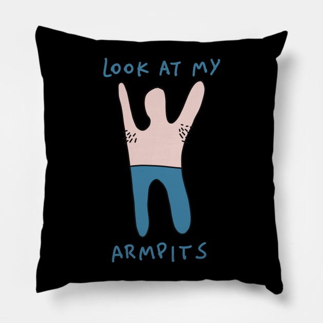 Armpit Hair - No Shave (Feminist) Drawing Pillow by isstgeschichte