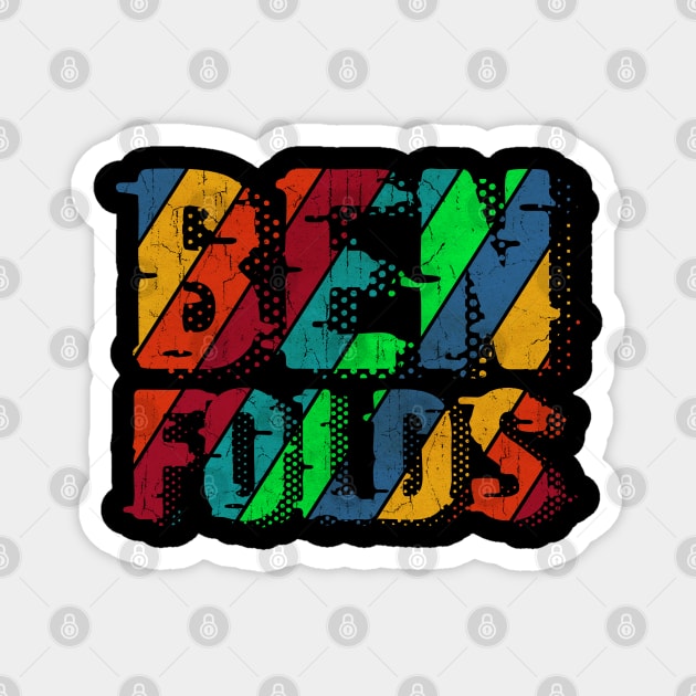 vintage color Ben Folds Magnet by Rada.cgi