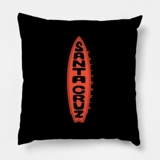 Santa Cruz Logo Surfboard Tiki Pillow