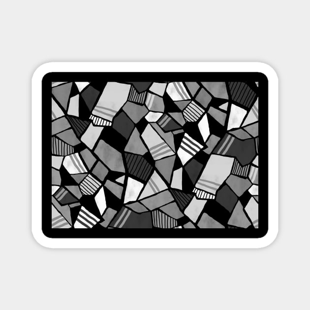 Black and White Matisse Geometry Magnet by Carolina Díaz