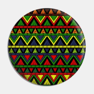 African Tribal Pattern Pin