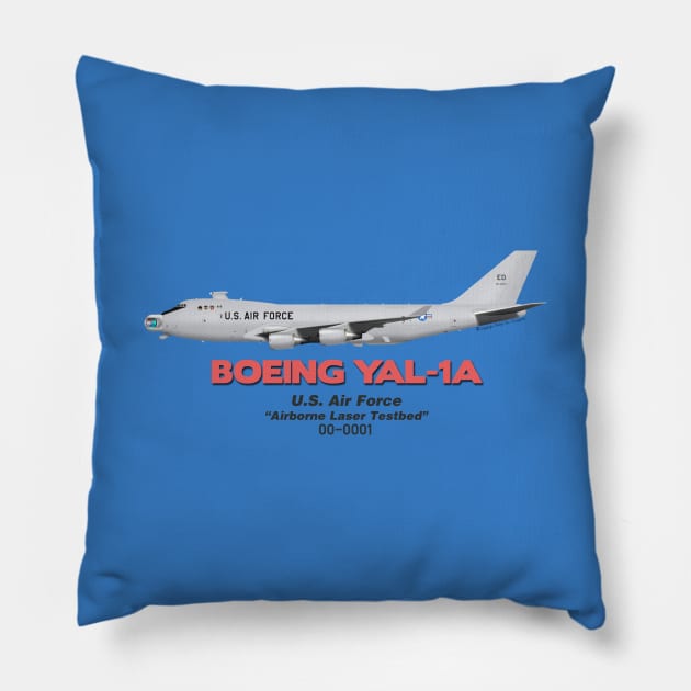 Boeing YAL-1A - U.S. Air Force "Airborne Laser Testbed" Pillow by TheArtofFlying