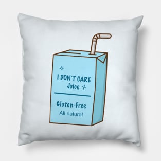 I don't care juice box Pillow