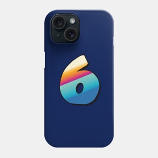Number 6, Six - beach colors Phone Case