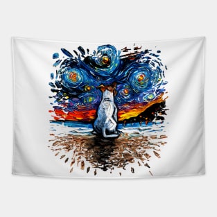 Jack Russell Terrier Night 2 Tapestry