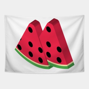 watermelon two-slice Tapestry