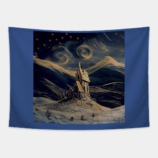 Starry Night Above The Shrieking Shack Tapestry