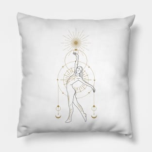 Dancer touching the stars Pillow