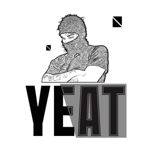 YEAT // Rapper / Black Retro T-Shirt