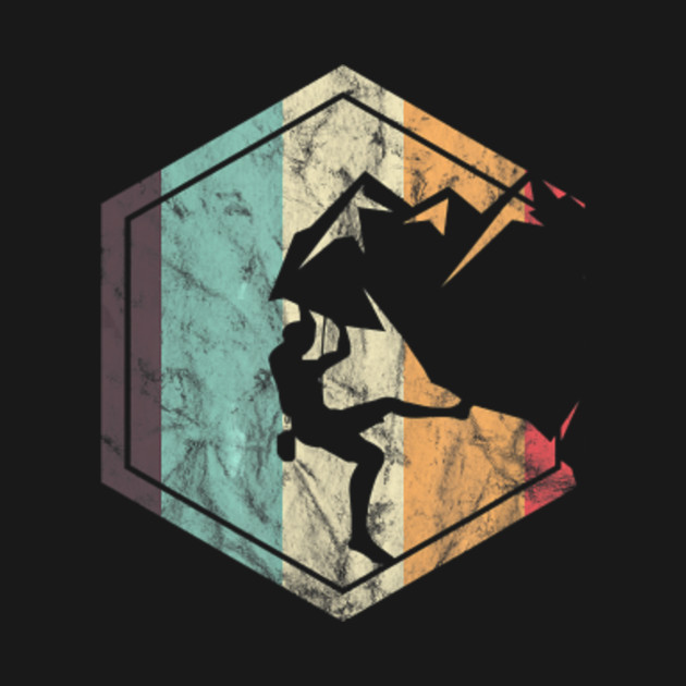 Awesome Rock Climbing Retro Mountain Climber Hiker Alpinism Awesome