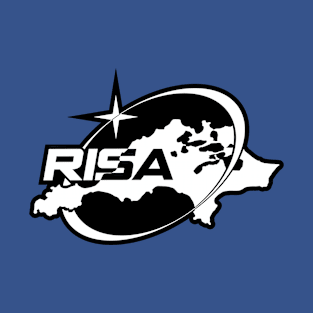 Rottnest Island Space Agency (RISA) Logo Black and White T-Shirt