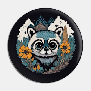 Forest Racoon Pin
