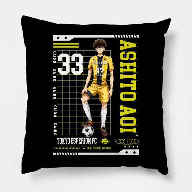 ashito aoi Pillow by AssoDesign