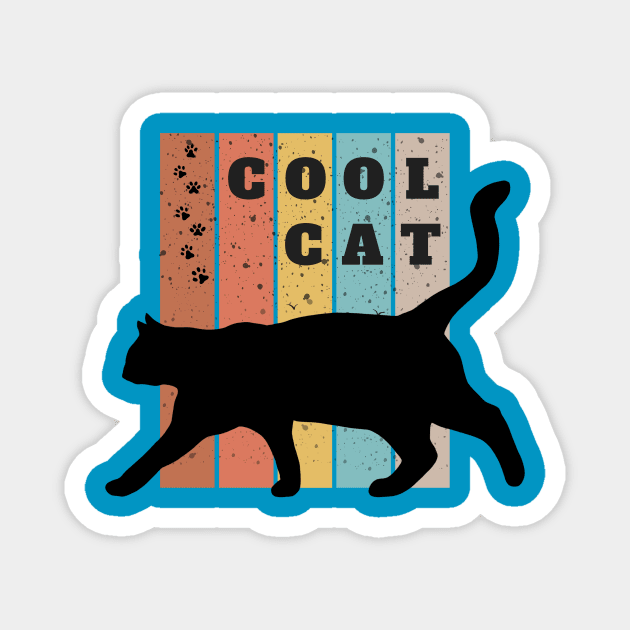 cool cat - the epic strut Magnet by shoreamy