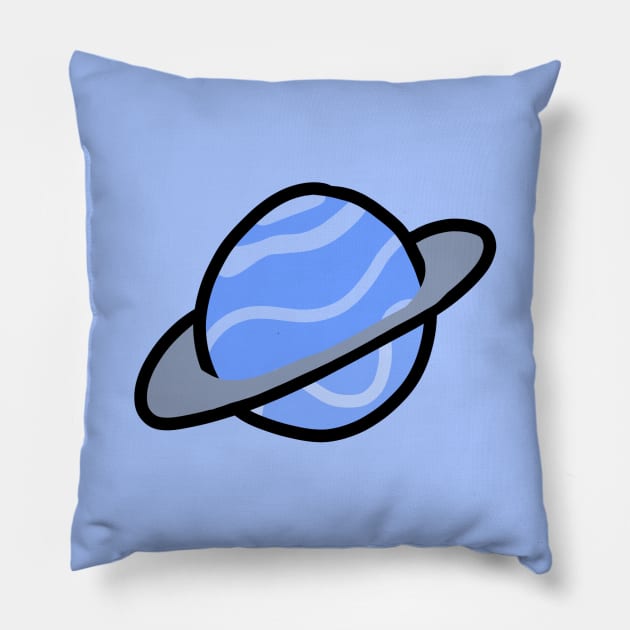 Blue Planet Pillow by Artmmey