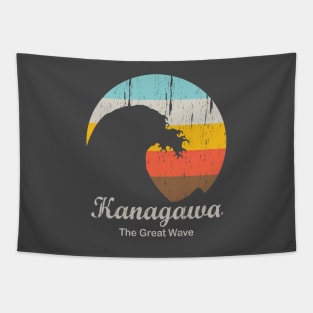 Kanagawa Retro Great Wave Tapestry