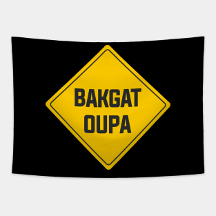bakgat Oupa sign Tapestry