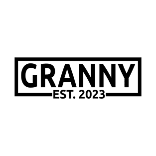 Granny Est. 2023 - Promoted To Grandma, Grandma To Be - Pregnancy Announcement Gift For Women T-Shirt