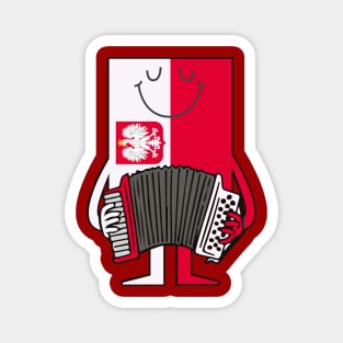 Polska Accordion Flag Magnet