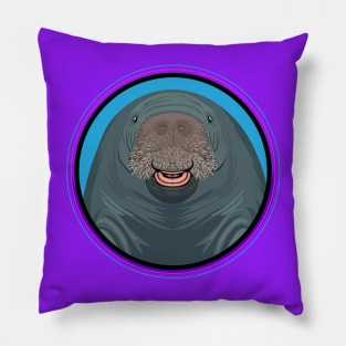 Manatee Circle Pillow