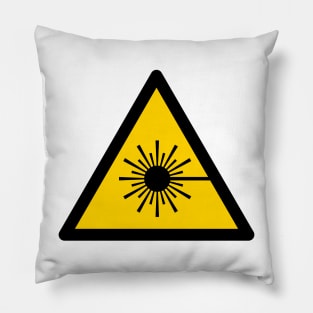 Warning Laser Radiation Pillow