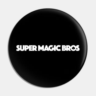 Super Magic Bros Logo Pin