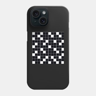BLACK AND WHITE CHECK CHECKERBOARD PATTERN Phone Case