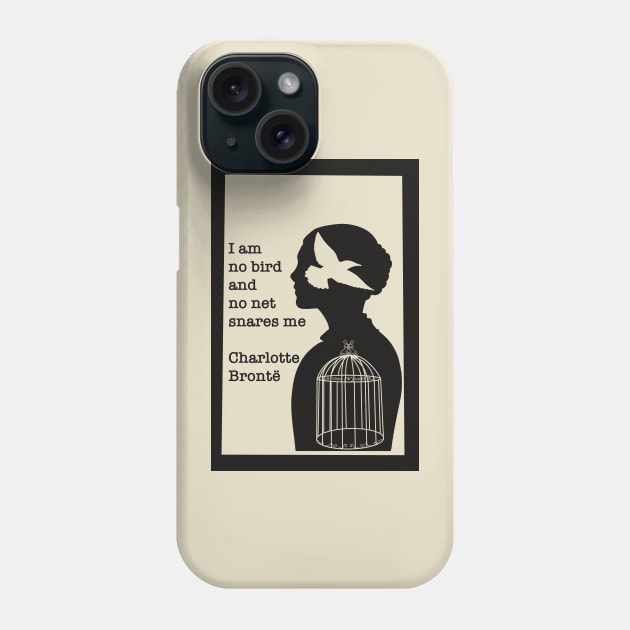 Jane Eyre, not a bird Phone Case by TheGiftMonsterStudio