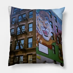 Spring Street, Manhattan, New York City Pillow