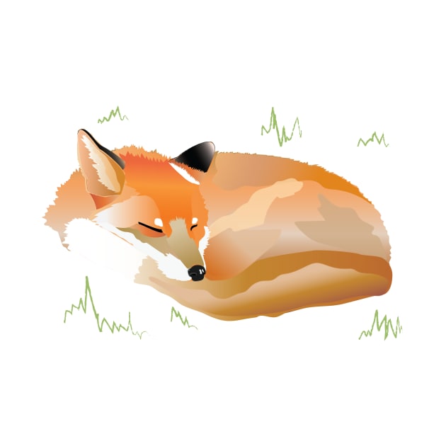 Sleepy Fox by Rowanthorn