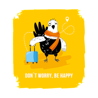 Happy bird traveler T-Shirt