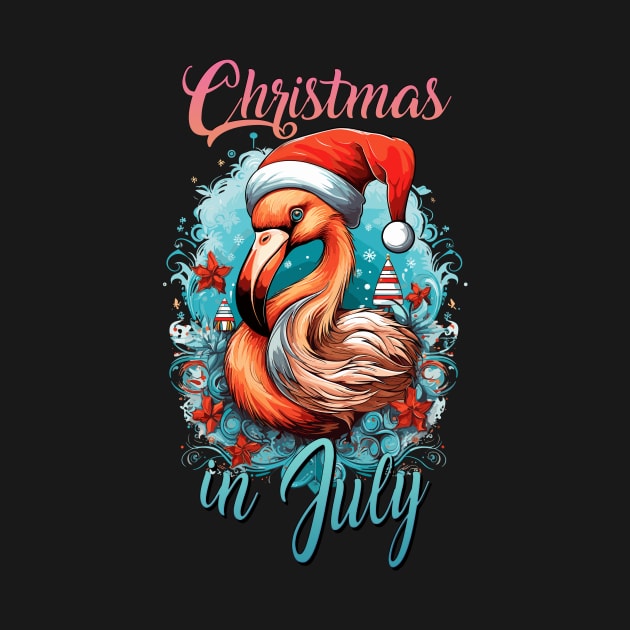 Flamingo Wonderland | 'Christmas in July' Celebration T-Shirt by Indigo Lake