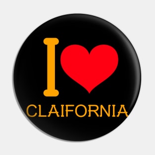 I love California Pin