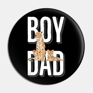 Boy dad tiger print Pin