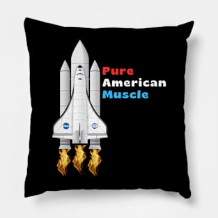 Pure American Muscle  Space Shuttle Pillow