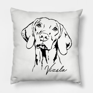 Hungarian Vizsla dog lover portrait Pillow