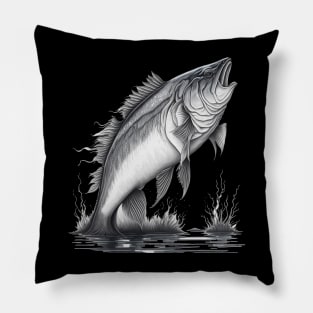 Largemouth Bass Fishing Pillow