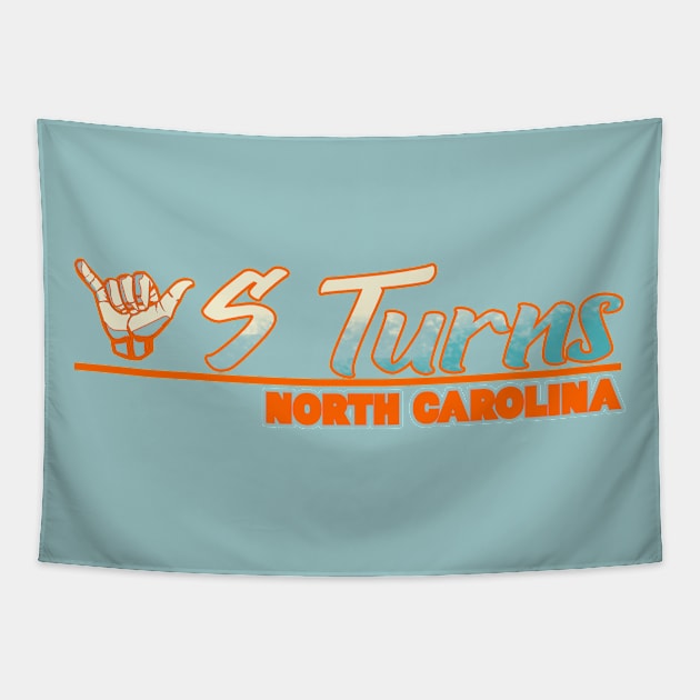 S Turns North Carolina Tapestry by LiquidLine